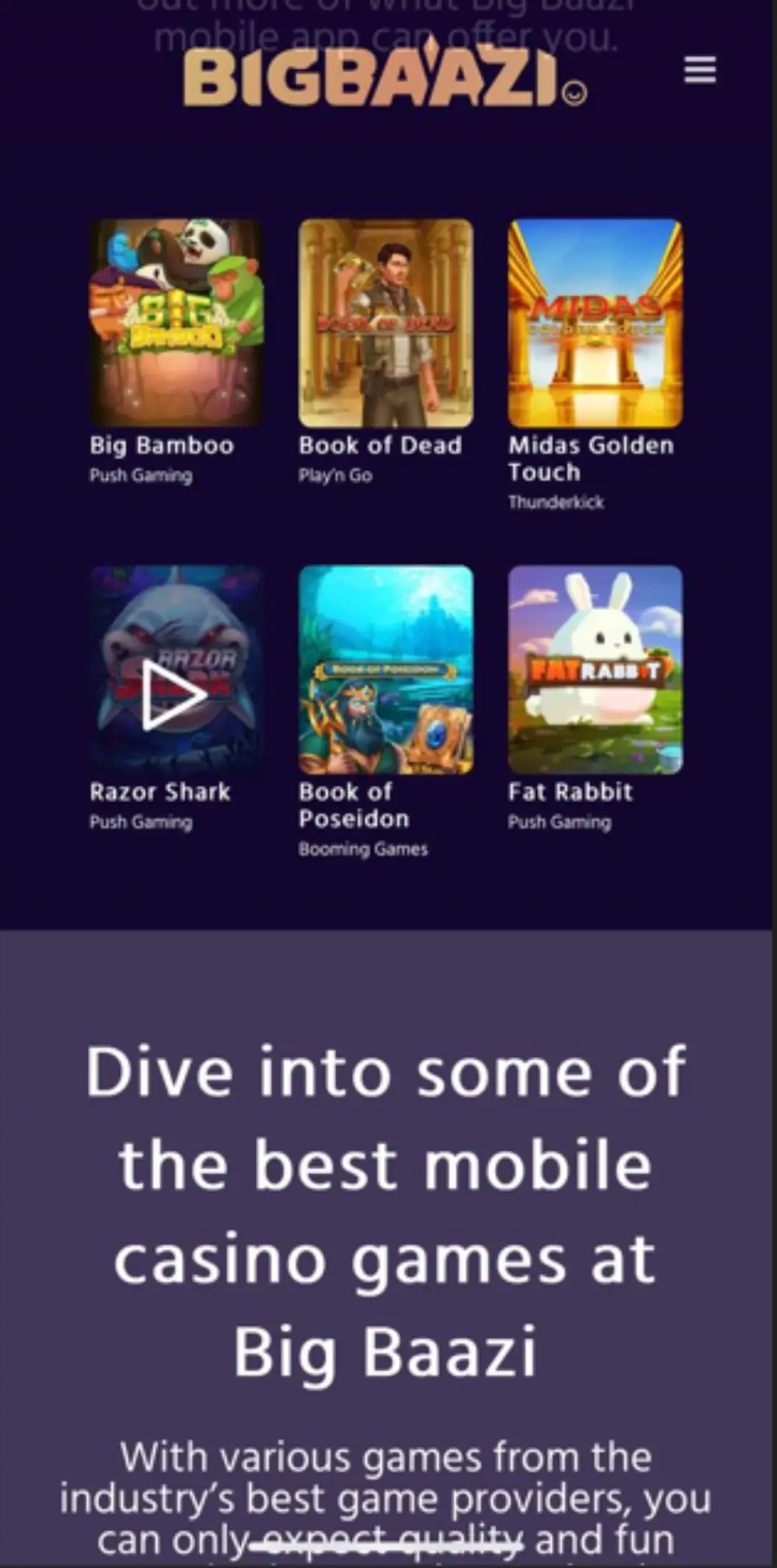 Big Baazi Casino – Download Mobile App