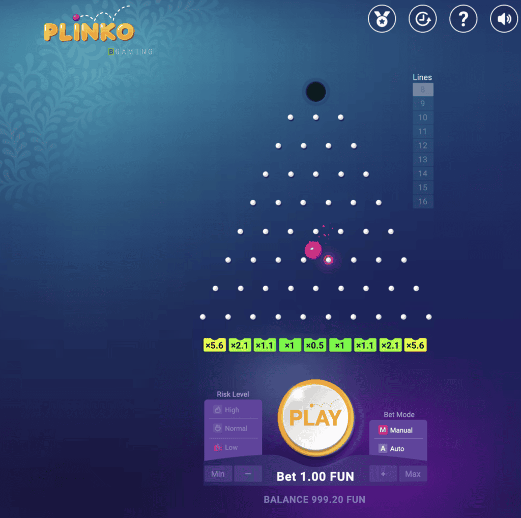 Plinko game in India